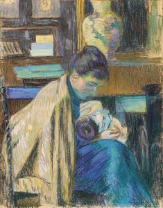 Madame Guillaumin con Madeleine, 1889 da Jean Baptiste Armand Guillaumin