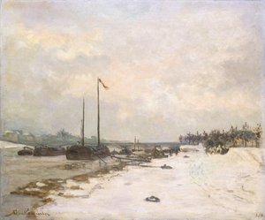 Il molo della Senna nei dintorni di Parigi, 1873 da Jean Baptiste Armand Guillaumin