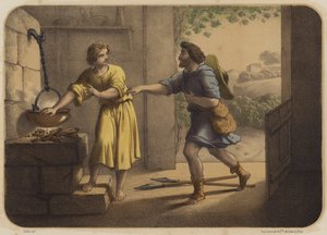 Giacobbe ed Esaù da Jean Baptiste Auguste Leloir