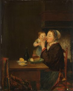 Una madre e il suo bambino da Jean Baptiste Bernard Coclers