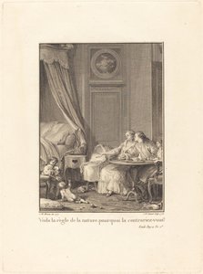 Ecco la regola della natura, perché la contraddici? da Jean Baptiste Blaise Simonet after Jean Michel Moreau