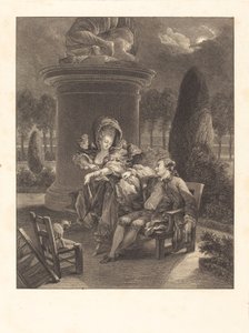 La serata delle Thuileries da Jean Baptiste Blaise Simonet after Pierre Antoine Baudouin