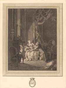 Il pericolo del tête-à-tête da Jean Baptiste Blaise Simonet after Pierre Antoine Baudouin
