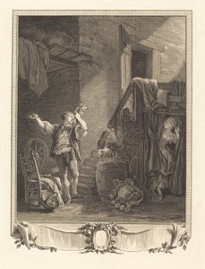 Rose e Colas da Jean Baptiste Blaise Simonet after Pierre Antoine Baudouin