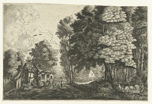 Pastore vicino al bordo del bosco da Jean Baptiste Bonnecroy