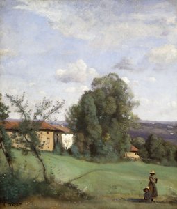 Una fattoria a Dardagny da Jean Baptiste Camille Corot