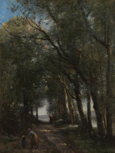 Un sentiero tra gli alberi da Jean Baptiste Camille Corot