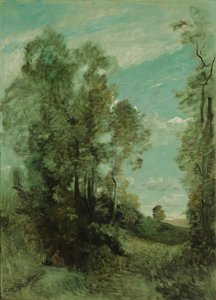 Paesaggio arboreo (mattina) da Jean Baptiste Camille Corot