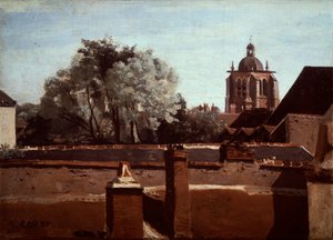 Campanile della Chiesa di San Paterne a Orleans da Jean Baptiste Camille Corot