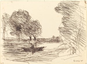 Barcaiolo (Le Batelier) da Jean Baptiste Camille Corot