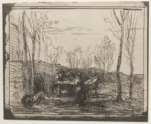 Colazione in una radura da Jean Baptiste Camille Corot