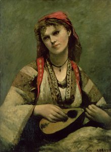 Christine Nilson (1843-1921) o La Boema con un Mandolino