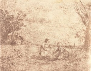 Bambini della fattoria da Jean Baptiste Camille Corot