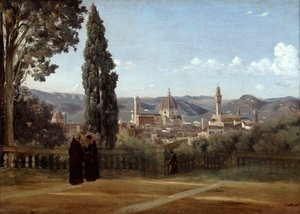 Firenze, vista dai Giardini di Boboli, 1835-1840