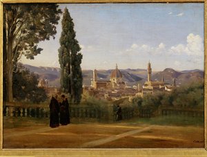 Firenze, vista dal Giardino di Boboli - Firenze, vista ... da Jean Baptiste Camille Corot