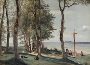 Honfleur: Calvario da Jean Baptiste Camille Corot