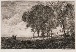 Paesaggio Italiano da Jean Baptiste Camille Corot
