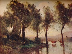 LEtang, Gli stagni, XIX secolo, 1910 da Jean Baptiste Camille Corot