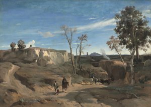 La Cervara, la Campagna Romana, c.1830-1831 da Jean Baptiste Camille Corot