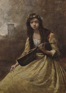 La Zingara, c.1865 da Jean Baptiste Camille Corot