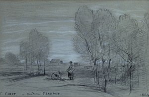 Paesaggio, 1864 da Jean Baptiste Camille Corot