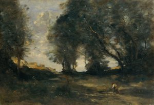 Paesaggio, 1860 circa (olio su tela) da Jean Baptiste Camille Corot