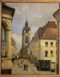 Il campanile di Douai ... da Jean Baptiste Camille Corot