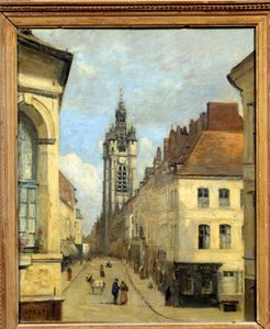 Le belfry de Douai da Jean Baptiste Camille Corot