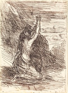 Maria Maddalena in ginocchio, 1858 da Jean Baptiste Camille Corot