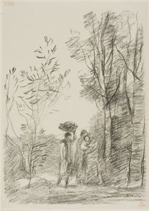Incontro nel bosco da Jean Baptiste Camille Corot