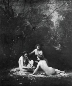 Ninfe che escono dal bagno, 1843 da Jean Baptiste Camille Corot