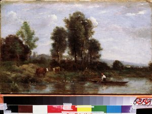 Paesaggio con fiume da Jean Baptiste Camille Corot
