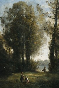 Raccolta di margherite, c.1865-1870 da Jean Baptiste Camille Corot