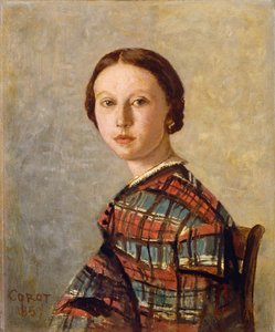 Ritratto di una giovane ragazza da Jean Baptiste Camille Corot
