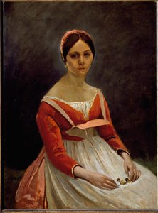Ritratto della ragazza da Jean Baptiste Camille Corot