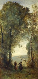 Rimembranza della spiaggia di Napoli, 1871-1872 da Jean Baptiste Camille Corot
