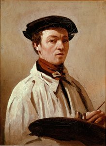 Autoritratto. Dipinto di Jean Baptiste Camille Corot (1796-1875) da Jean Baptiste Camille Corot