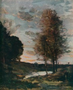 Soleil Couchant, c1910 da Jean Baptiste Camille Corot