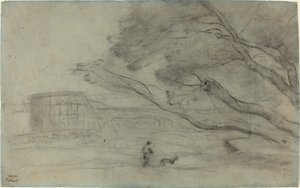 Souvenir: Paesaggio romano con il Colosseo