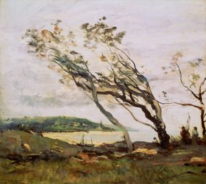 Giornata Tempestosa sul Canale da Jean Baptiste Camille Corot