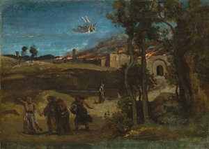 Studio per La distruzione di Sodoma, 1843 da Jean Baptiste Camille Corot