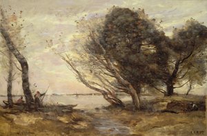 Le rive del lago dopo l