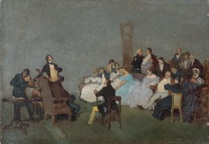 Il concerto, 1830-40 circa (olio su tela) da Jean Baptiste Camille Corot