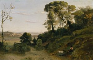 La Campagna vicino a Napoli da Jean Baptiste Camille Corot