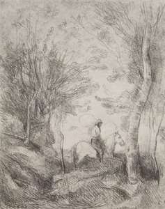 Il grande cavaliere nel bosco