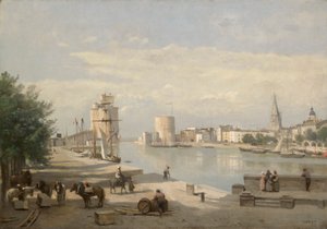 Il Porto di La Rochelle da Jean Baptiste Camille Corot