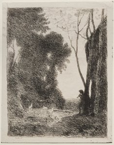 Il piccolo pastore da Jean Baptiste Camille Corot