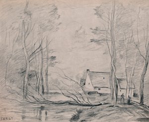 Il mulino a Cuincy, 1871-1872, 1946 da Jean Baptiste Camille Corot