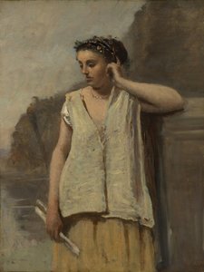 La Musa: Storia, ca. 1865 da Jean Baptiste Camille Corot