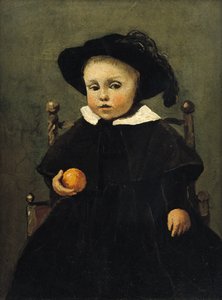 Il Pittore Adolphe Desbrochers da Bambino, con un